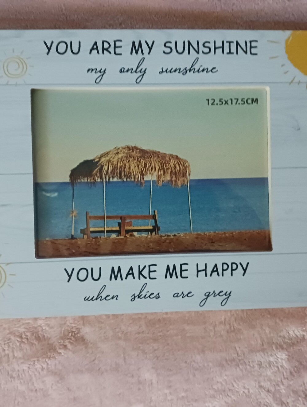 You Are My Sunshine Photo Frame - White